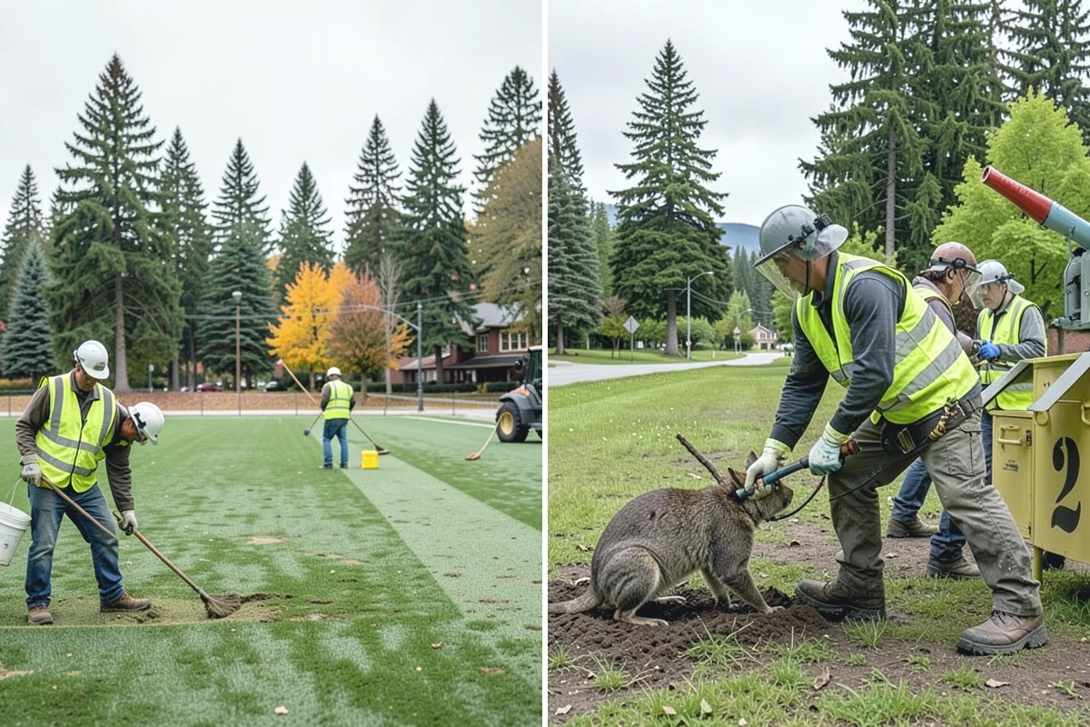 Path Lighting in Des Moines, King County, WA - Assess route lighting levels, spacing, and fixture condition