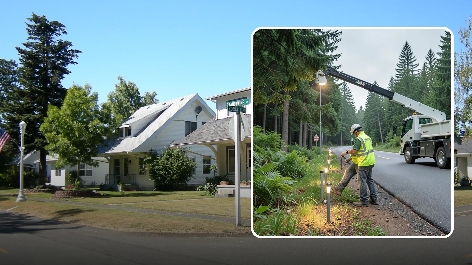 Path Lighting in DuPont, Pierce County, WA - Installation and maintenance of walkway and trail lighting to keep public paths safe after dark.