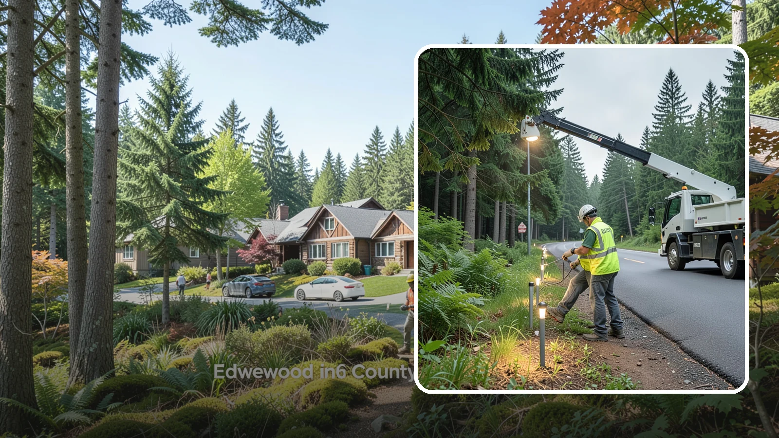 Path Lighting in Edgewood, Pierce County, WA - Installation and maintenance of walkway and trail lighting to keep public paths safe after dark.