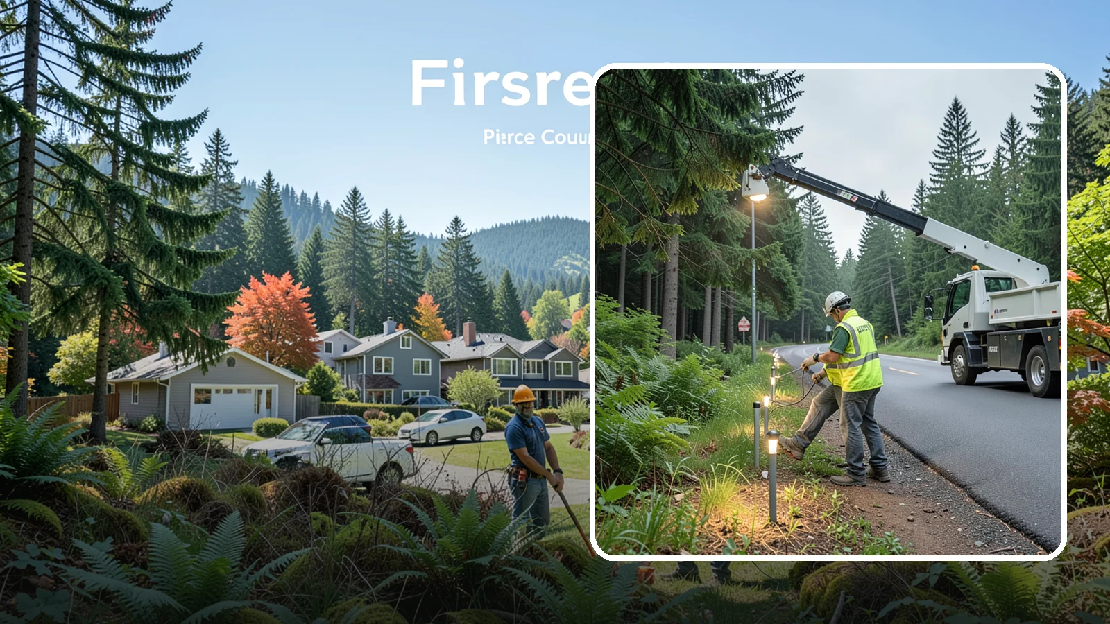 Path Lighting in Fircrest, Pierce County, WA - Installation and maintenance of walkway and trail lighting to keep public paths safe after dark.