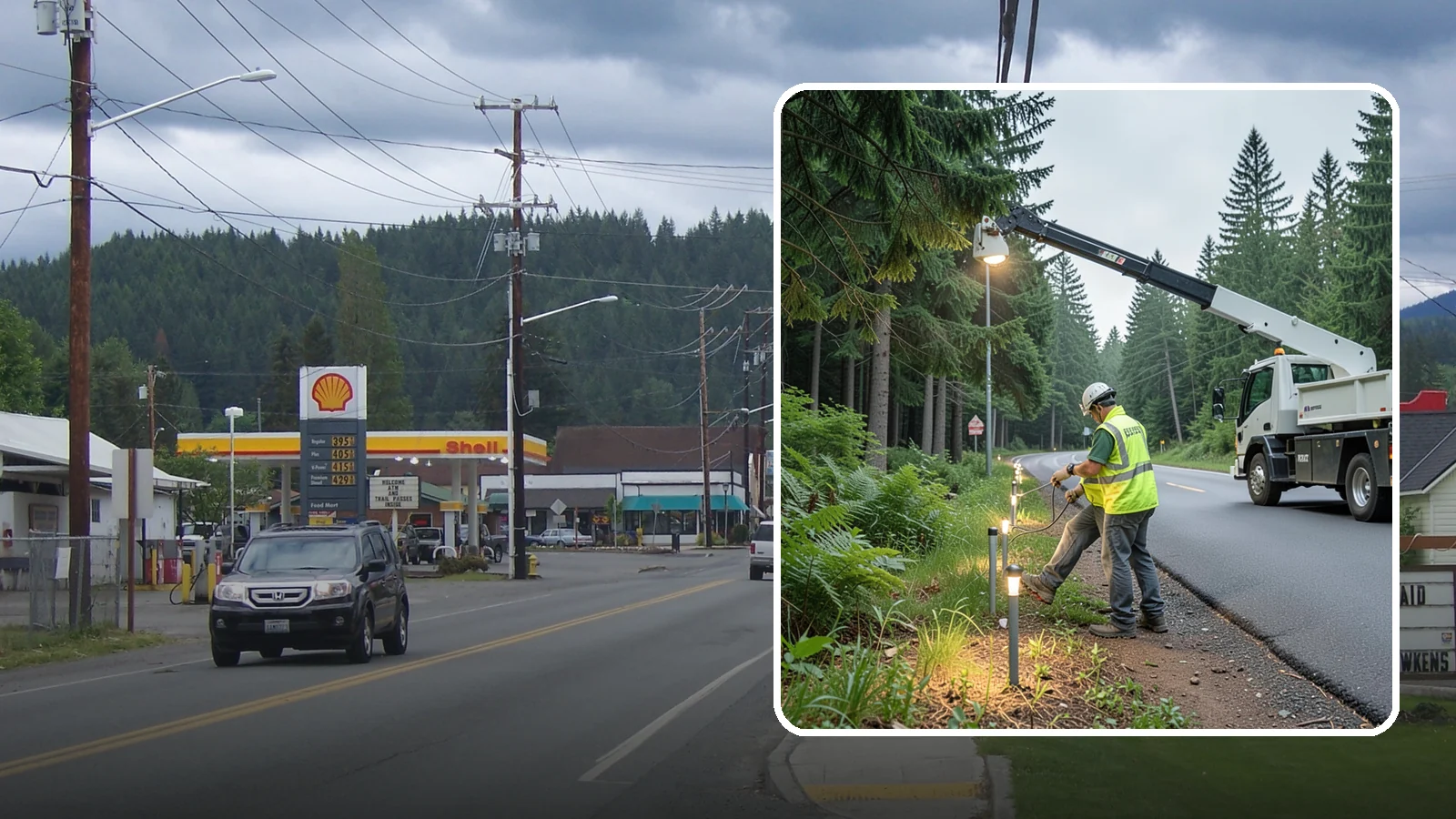 Path Lighting in Granite Falls, Snohomish County, WA - Installation and maintenance of walkway and trail lighting to keep public paths safe after dark.