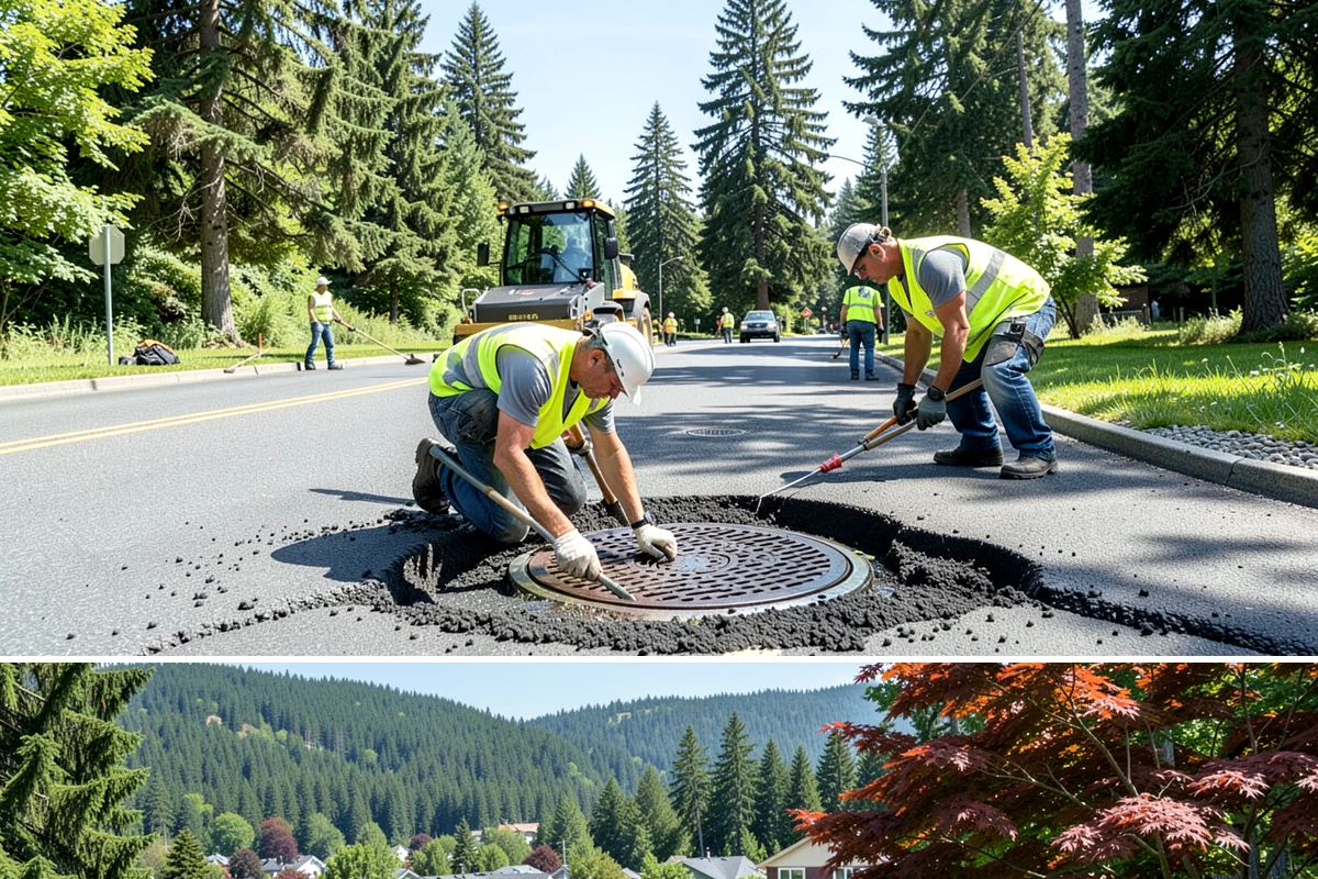 Path Lighting in Index, Snohomish County, WA - New installs favor dry summer conditions, while maintenance and repairs continue through the darker fall and winter.