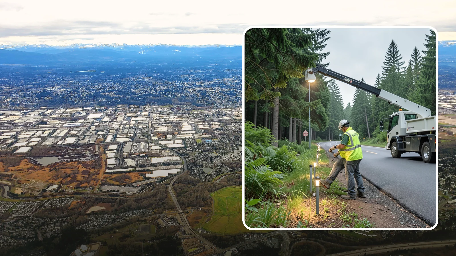 Path Lighting in Kent, King County, WA - Installation and maintenance of walkway and trail lighting to keep public paths safe after dark.