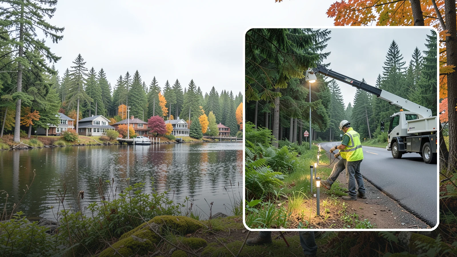 Path Lighting in La Conner, Skagit County, WA - Installation and maintenance of walkway and trail lighting to keep public paths safe after dark.