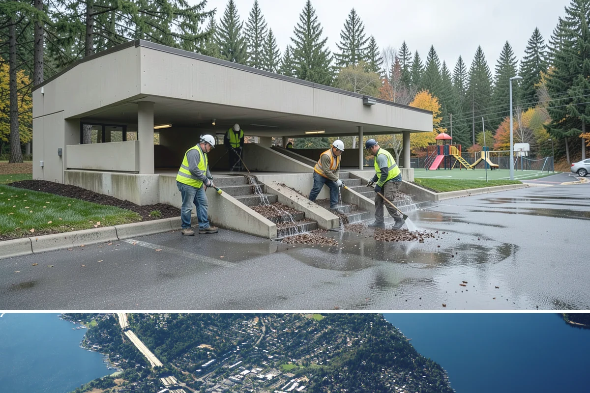 Path Lighting in Mercer Island, King County, WA - New installs favor dry summer conditions, while maintenance and repairs continue through the darker fall and winter.