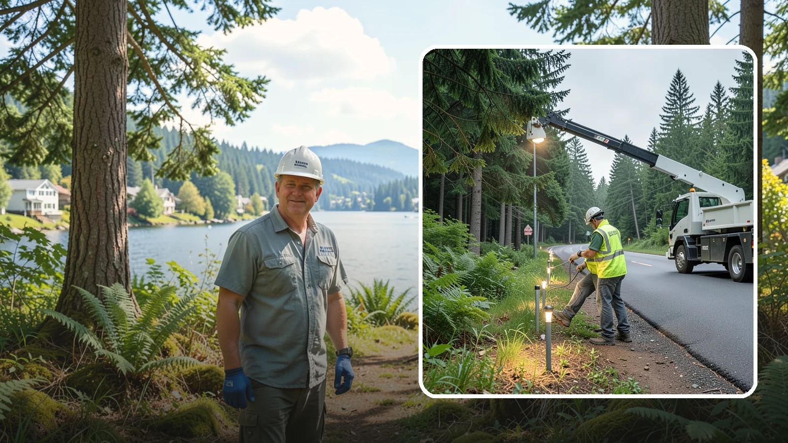 Path Lighting in Milton, King County, WA - Installation and maintenance of walkway and trail lighting to keep public paths safe after dark.