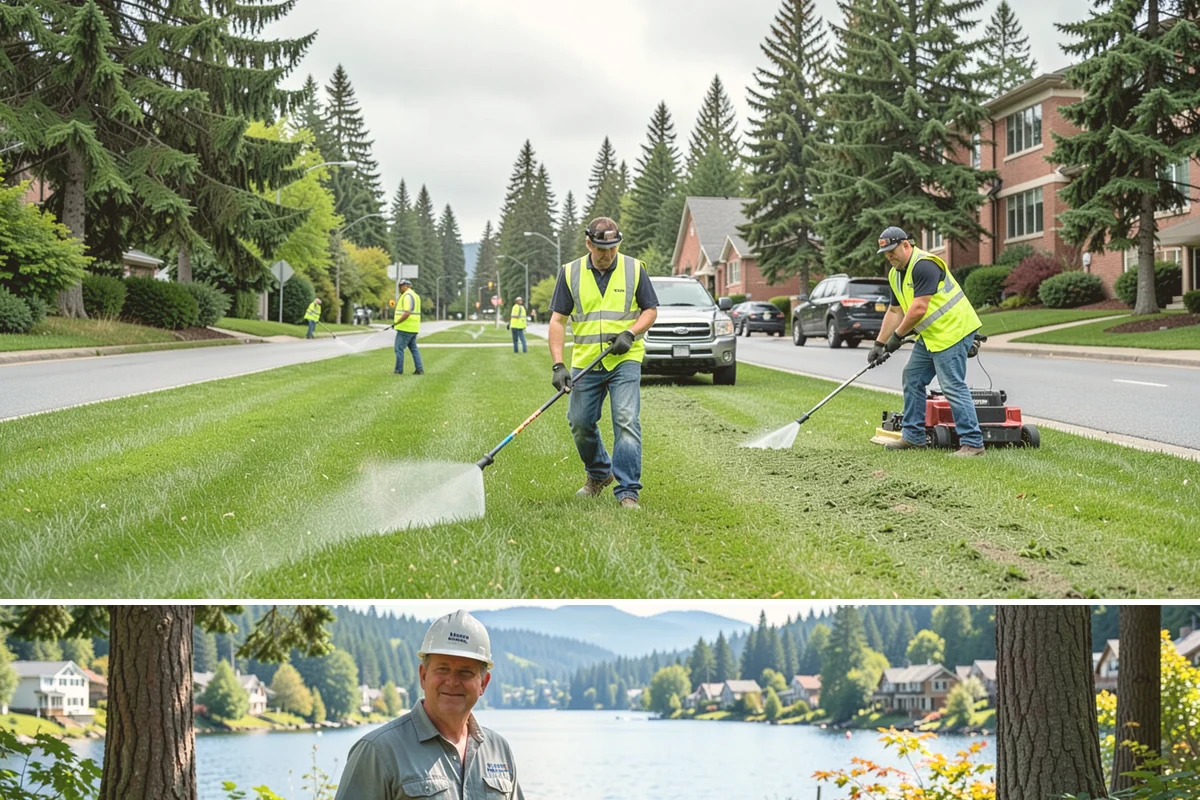 Path Lighting in Milton, King County, WA - New installs favor dry summer conditions, while maintenance and repairs continue through the darker fall and winter.
