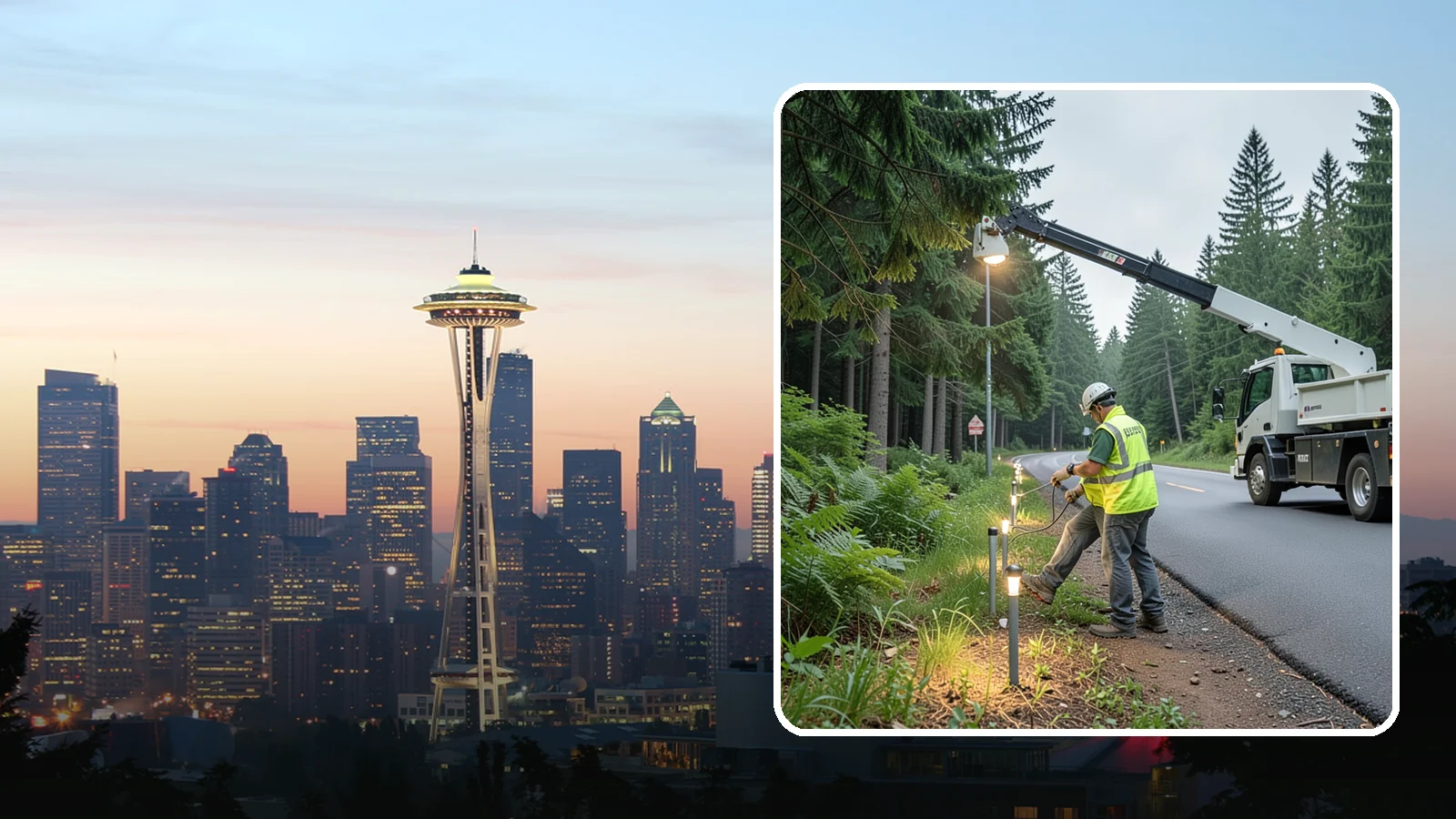 Path Lighting in Seattle, King County, WA - Installation and maintenance of walkway and trail lighting to keep public paths safe after dark.