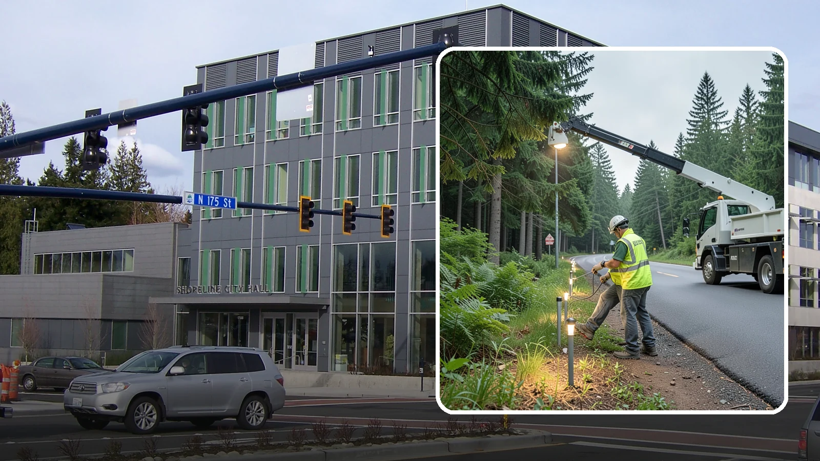 Path Lighting in Shoreline, King County, WA - Installation and maintenance of walkway and trail lighting to keep public paths safe after dark.
