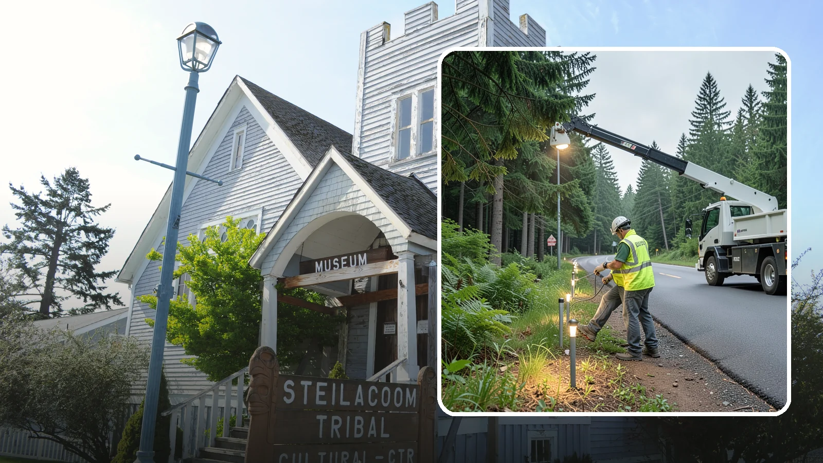 Path Lighting in Steilacoom, Pierce County, WA - Installation and maintenance of walkway and trail lighting to keep public paths safe after dark.