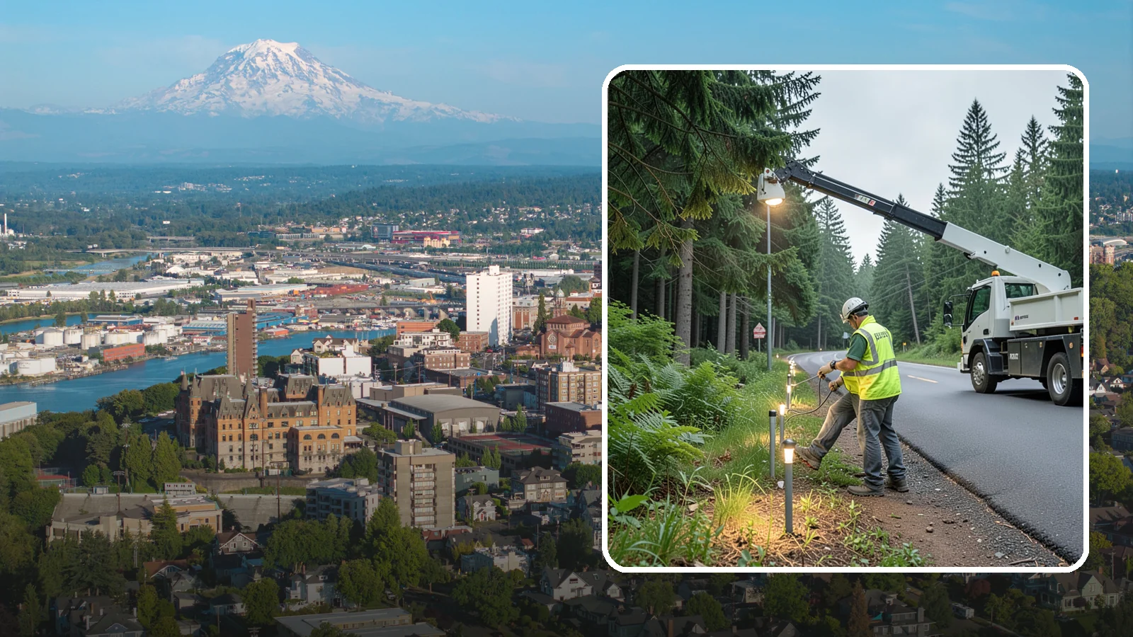 Path Lighting in Tacoma, Pierce County, WA - Installation and maintenance of walkway and trail lighting to keep public paths safe after dark.