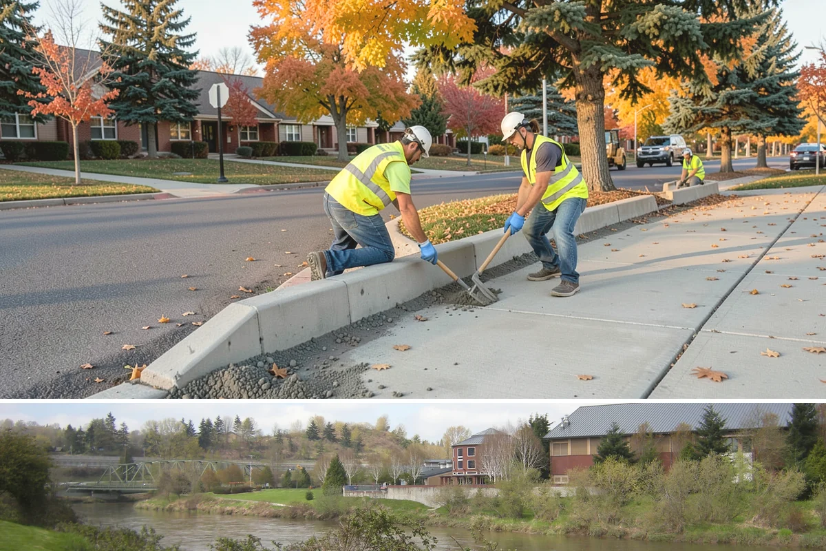 Path Lighting in Tukwila, King County, WA - New installs favor dry summer conditions, while maintenance and repairs continue through the darker fall and winter.