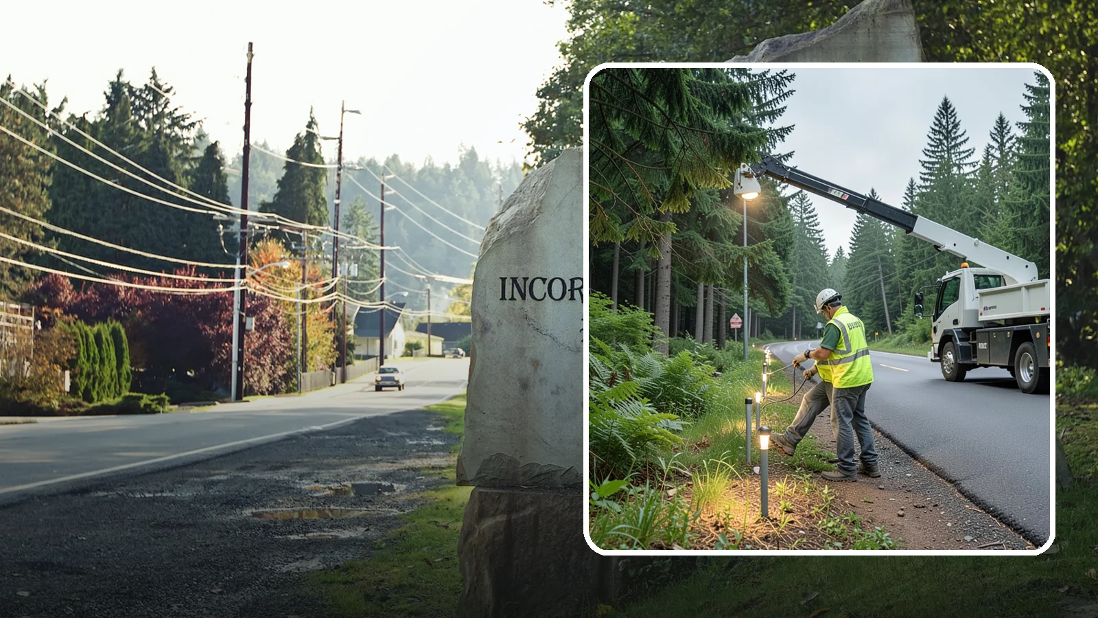 Path Lighting in Wilkeson, Pierce County, WA - Installation and maintenance of walkway and trail lighting to keep public paths safe after dark.