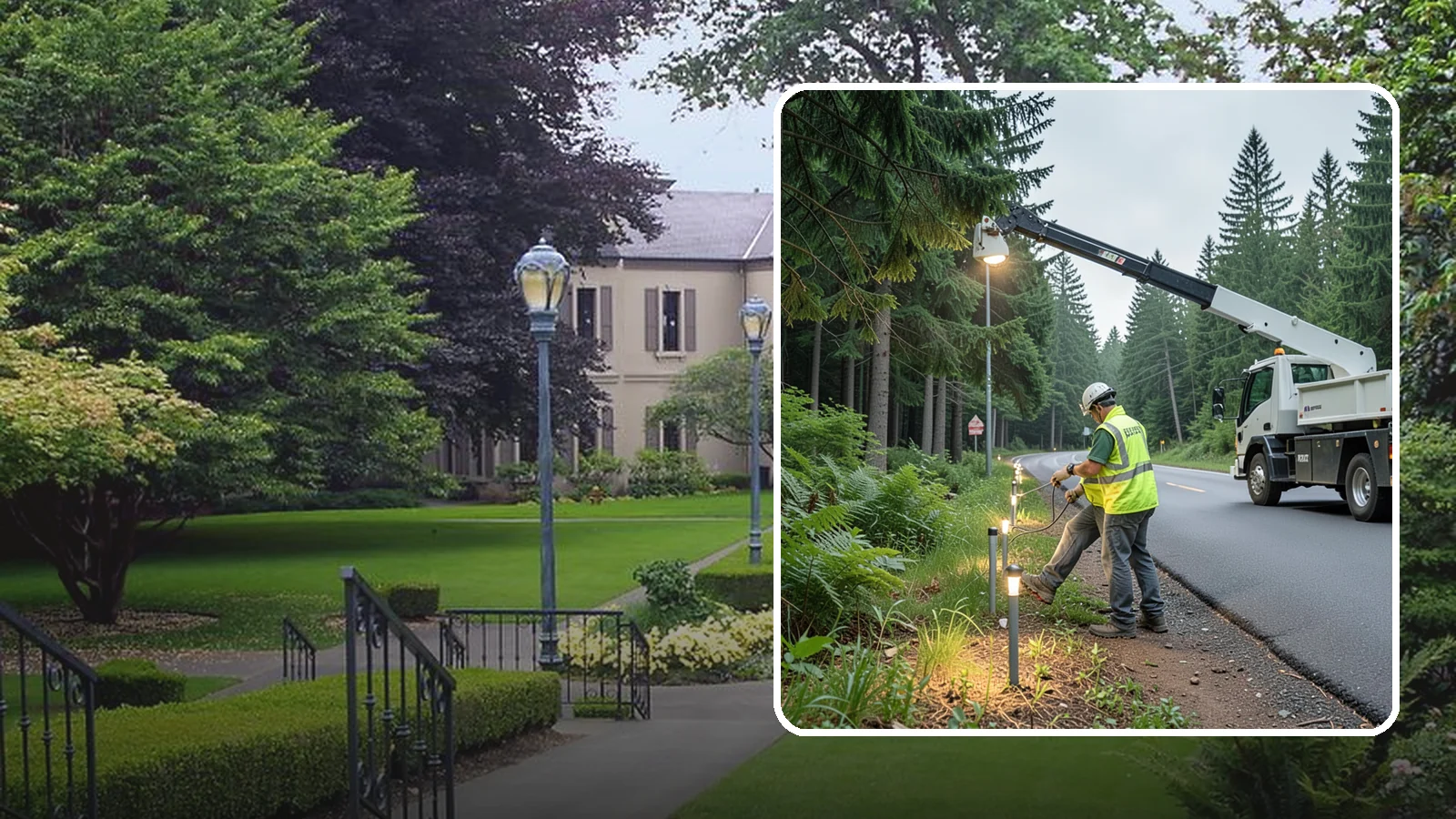 Path Lighting in Woodinville, King County, WA - Installation and maintenance of walkway and trail lighting to keep public paths safe after dark.