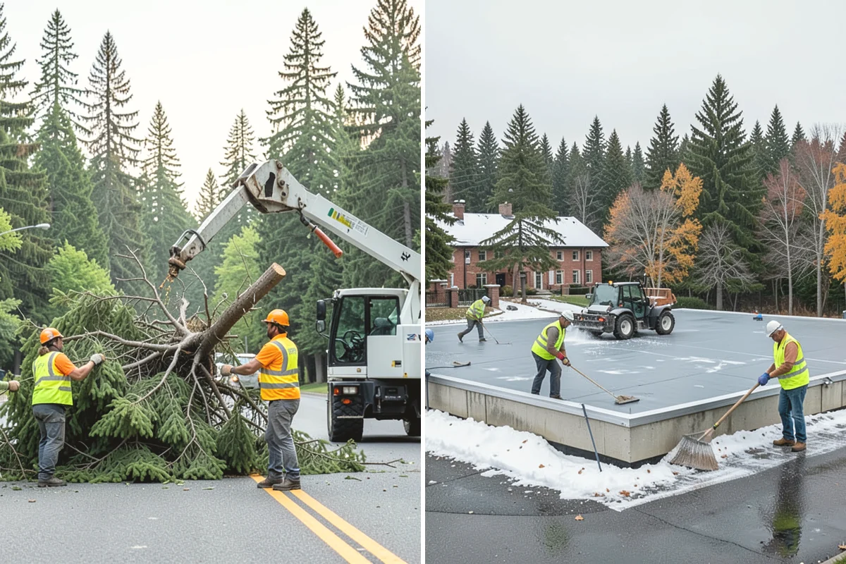 Pavement Legend Marking in Carbonado, Pierce County, WA - Confirm legend types, placement, and material with staff