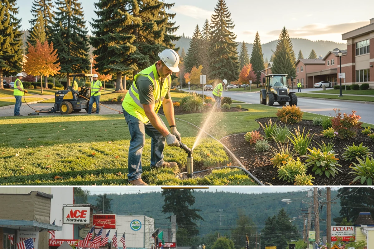 Pavement Legend Marking in Carnation, King County, WA - Legend application follows the same warm, dry seasonal window as other markings, concentrated from late spring into early fall.