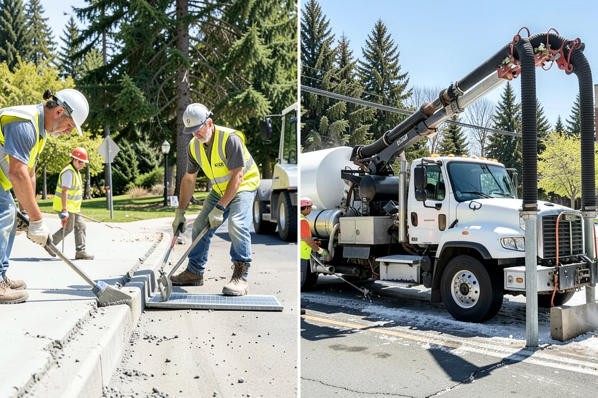Pavement Legend Marking in Clyde Hill, King County, WA - Confirm legend types, placement, and material with staff