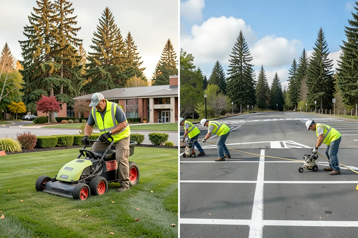 Pavement Legend Marking in Everett, Snohomish County, WA - Confirm legend types, placement, and material with staff