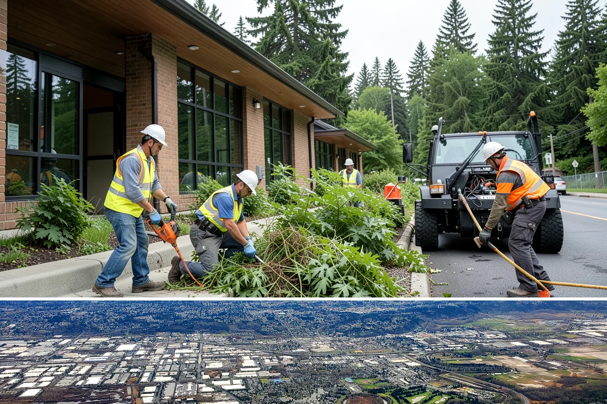 Pavement Legend Marking in Kent, King County, WA - Legend application follows the same warm, dry seasonal window as other markings, concentrated from late spring into early fall.