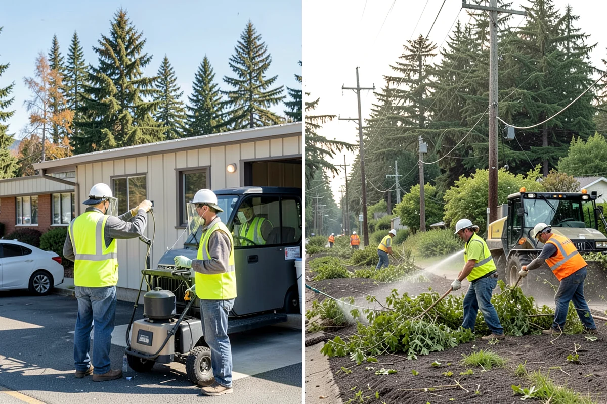Pavement Legend Marking in Lakewood, Pierce County, WA - Confirm legend types, placement, and material with staff