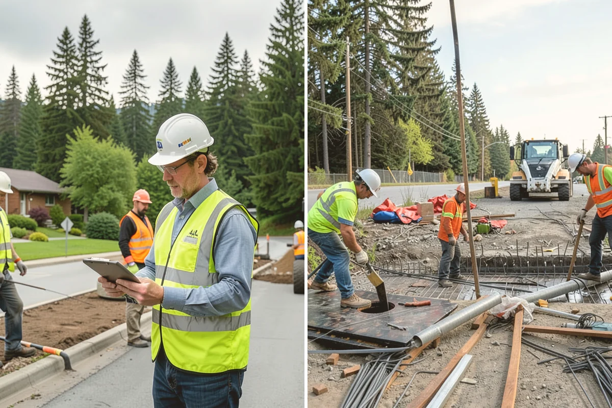 Pavement Legend Marking in Mount Vernon, Skagit County, WA - Confirm legend types, placement, and material with staff