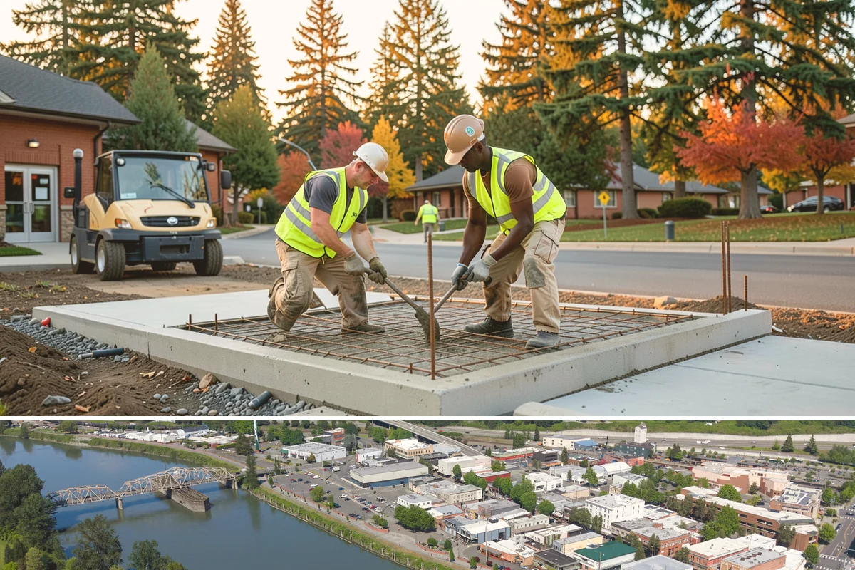 Pavement Legend Marking in Mount Vernon, Skagit County, WA - Legend application follows the same warm, dry seasonal window as other markings, concentrated from late spring into early fall.