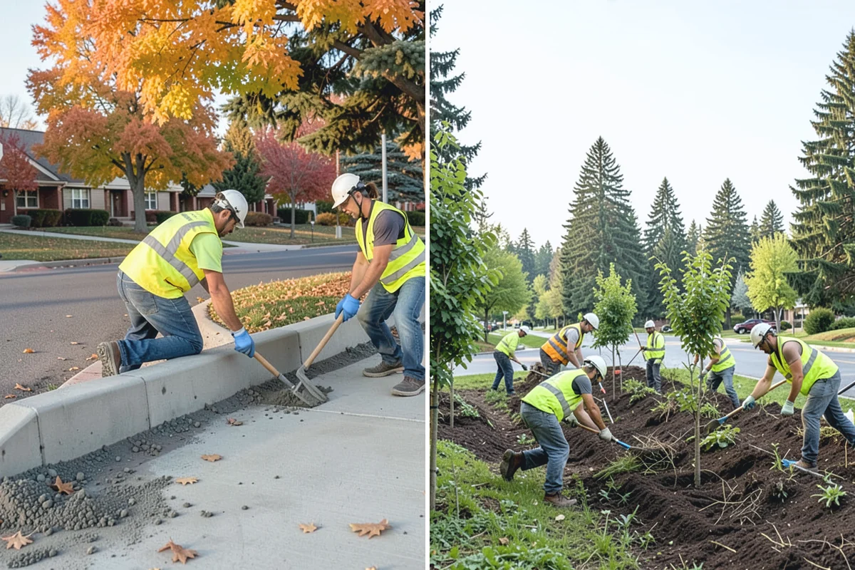 Pavement Legend Marking in Renton, King County, WA - Confirm legend types, placement, and material with staff