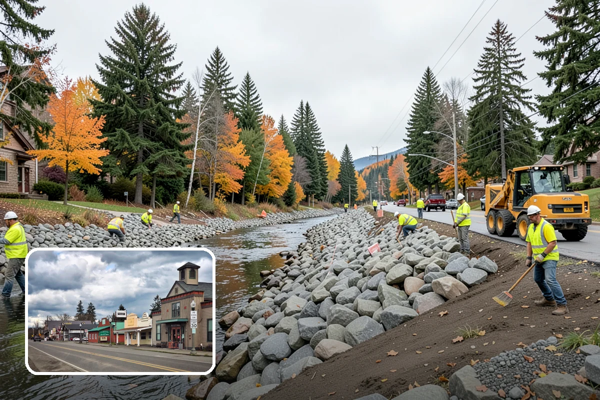 Pavement Legend Marking in Roy, Pierce County, WA - Reinforces lane use and regulations at the pavement level
