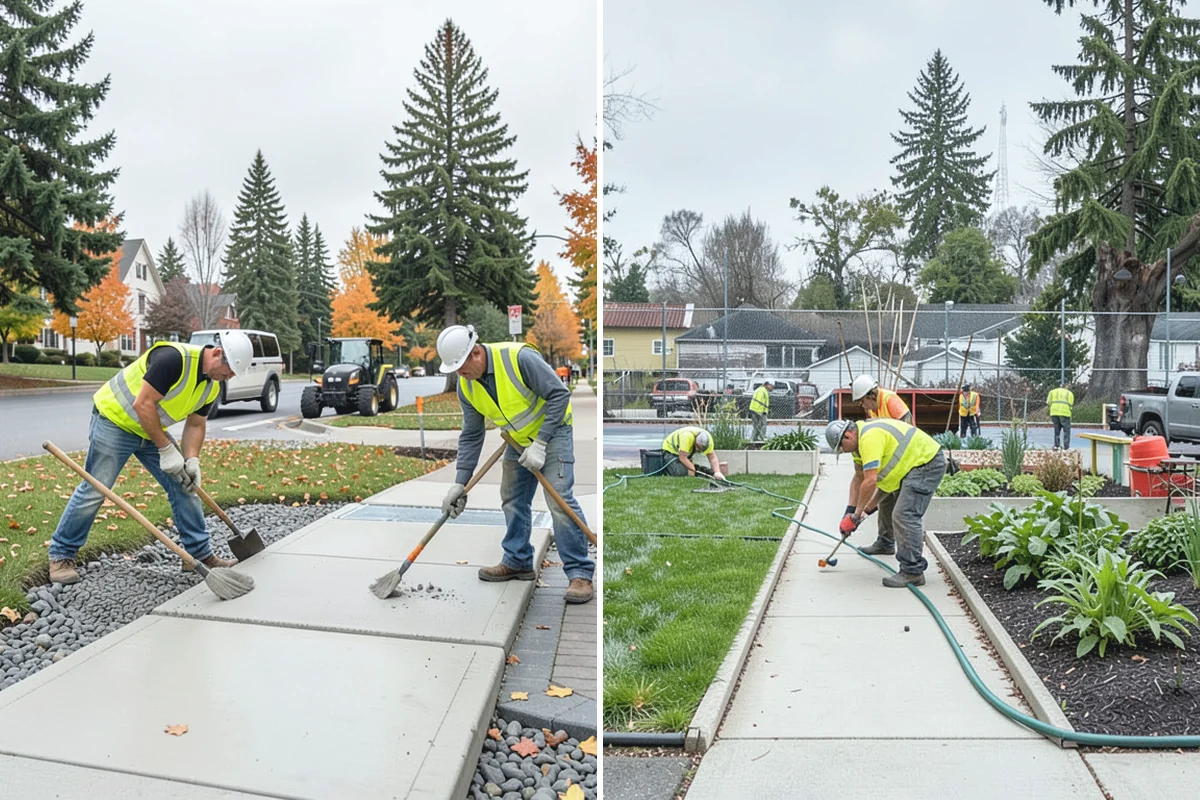 Pavement Legend Marking in Roy, Pierce County, WA - Confirm legend types, placement, and material with staff