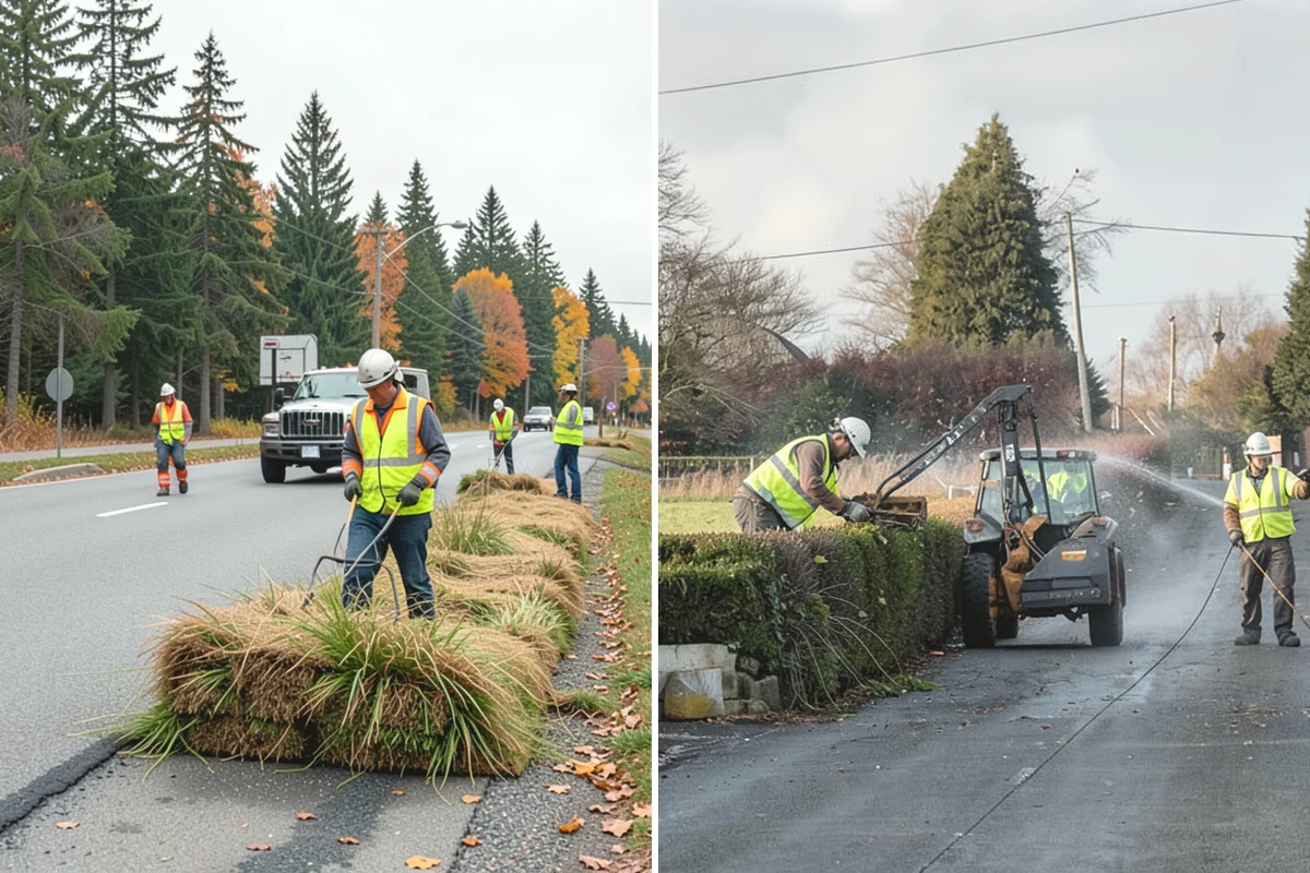 Pavement Legend Marking in Ruston, Pierce County, WA - Confirm legend types, placement, and material with staff