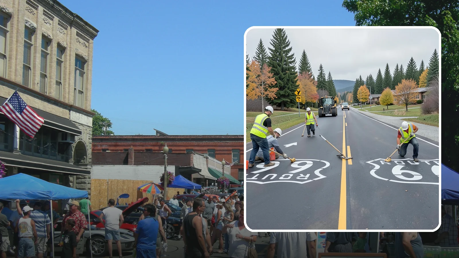 Pavement Legend Marking in Snohomish, Snohomish County, WA - Layout and application of pavement legends, arrows, and symbols to guide traffic and reinforce roadway regulations.
