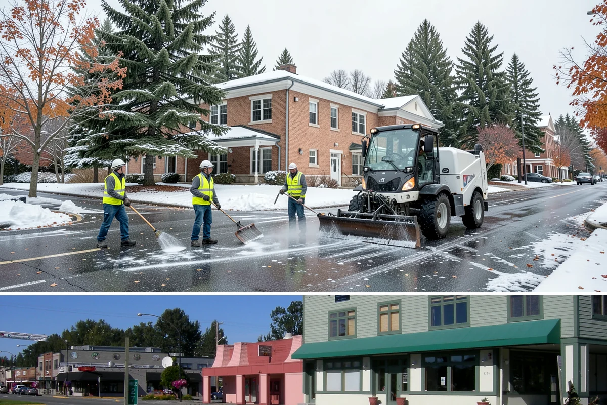 Pavement Legend Marking in Snoqualmie, King County, WA - Legend application follows the same warm, dry seasonal window as other markings, concentrated from late spring into early fall.