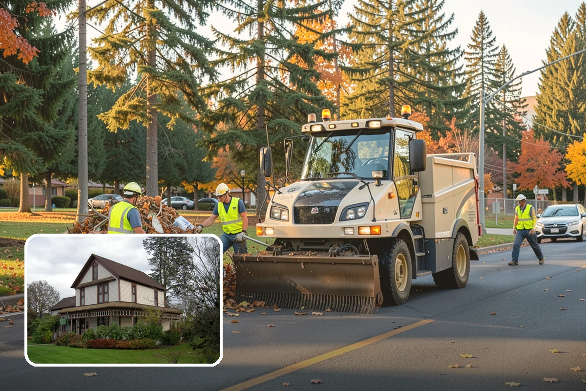Pavement Legend Marking in Sumner, Pierce County, WA - Reinforces lane use and regulations at the pavement level