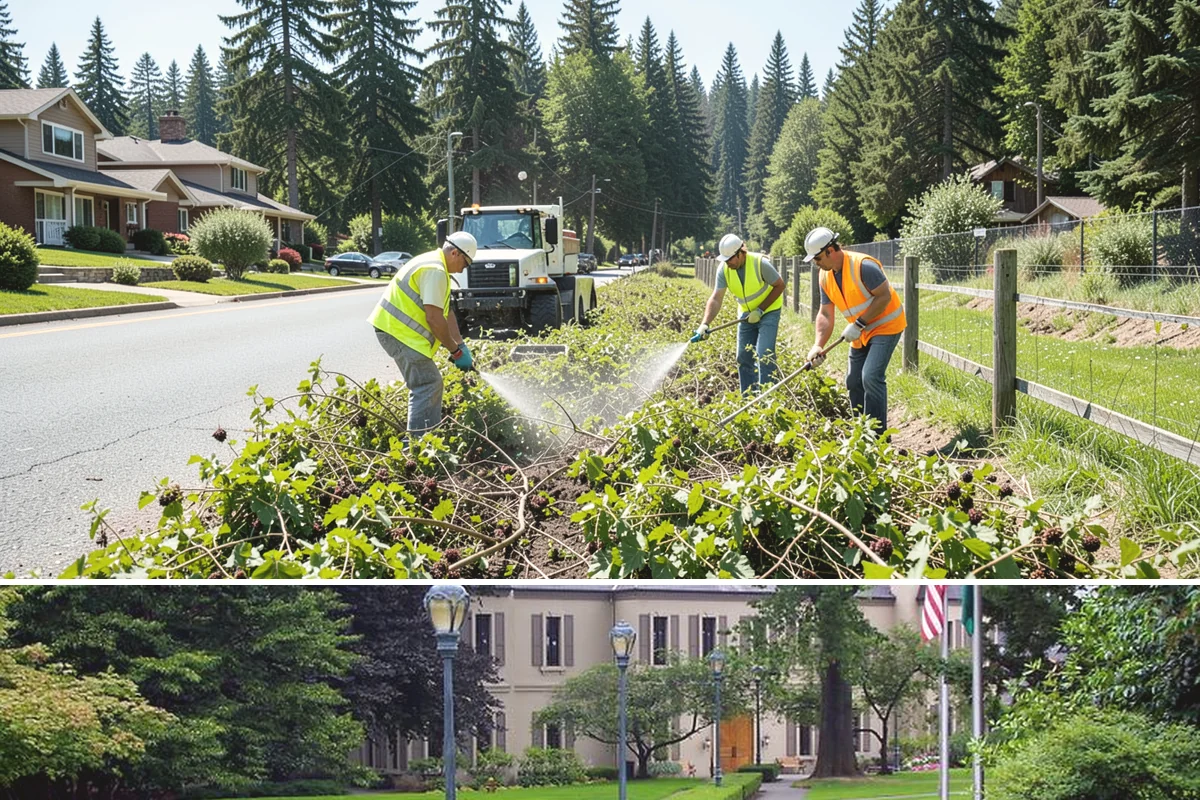 Pavement Legend Marking in Woodinville, King County, WA - Legend application follows the same warm, dry seasonal window as other markings, concentrated from late spring into early fall.