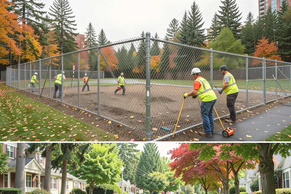 Pavement Marking in Beaux Arts Village, King County, WA - Application concentrates in the dry summer window when pavement temperatures and moisture levels allow proper bonding.