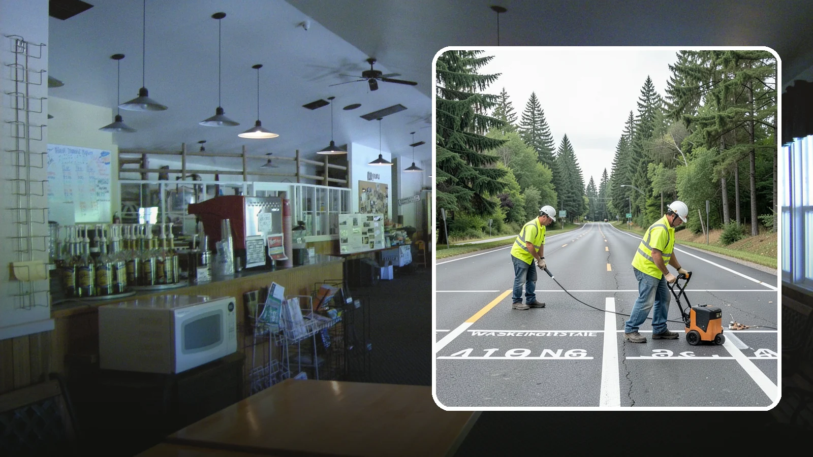 Pavement Marking in Black Diamond, King County, WA - Durable pavement markings restore lane lines, legends, and symbols to MUTCD standards on public roadways.
