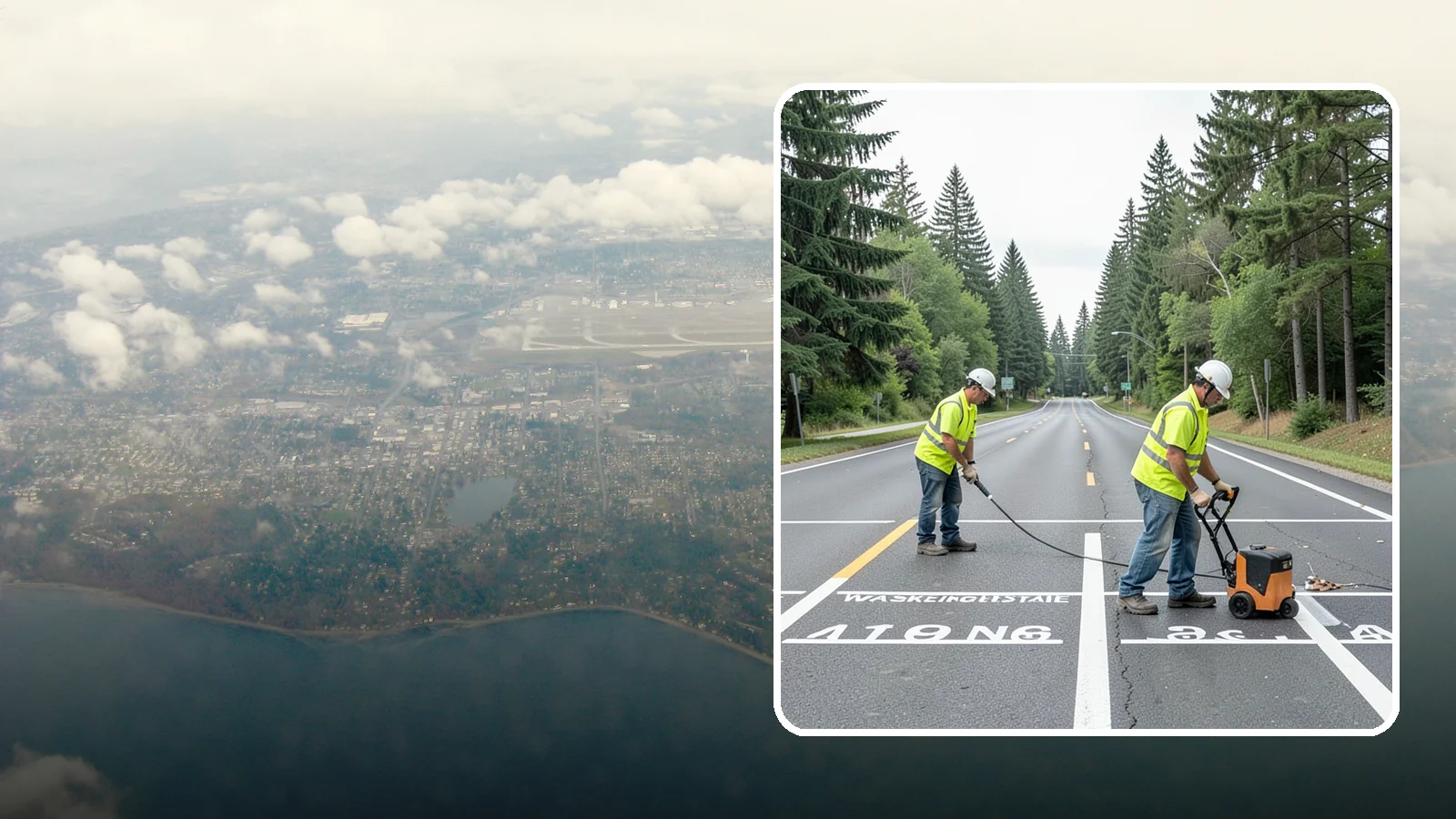 Pavement Marking in Burien, King County, WA - Durable pavement markings restore lane lines, legends, and symbols to MUTCD standards on public roadways.