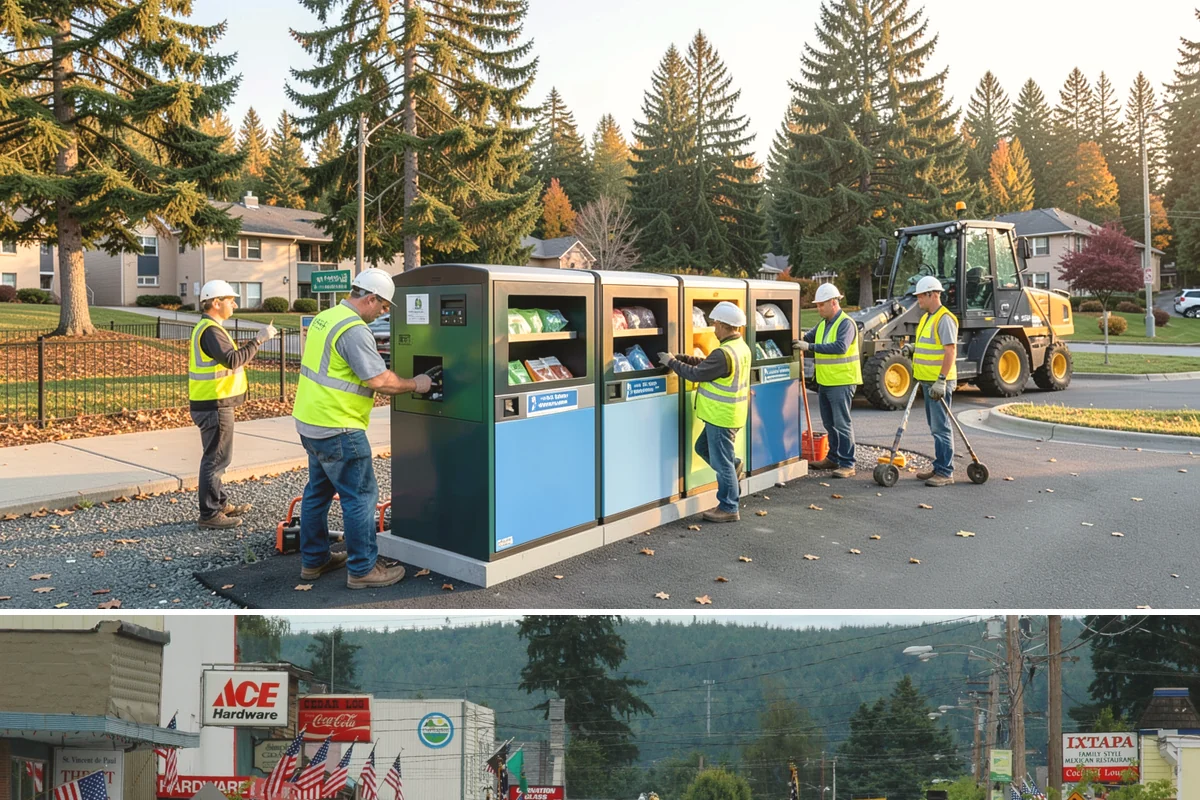 Pavement Marking in Carnation, King County, WA - Application concentrates in the dry summer window when pavement temperatures and moisture levels allow proper bonding.