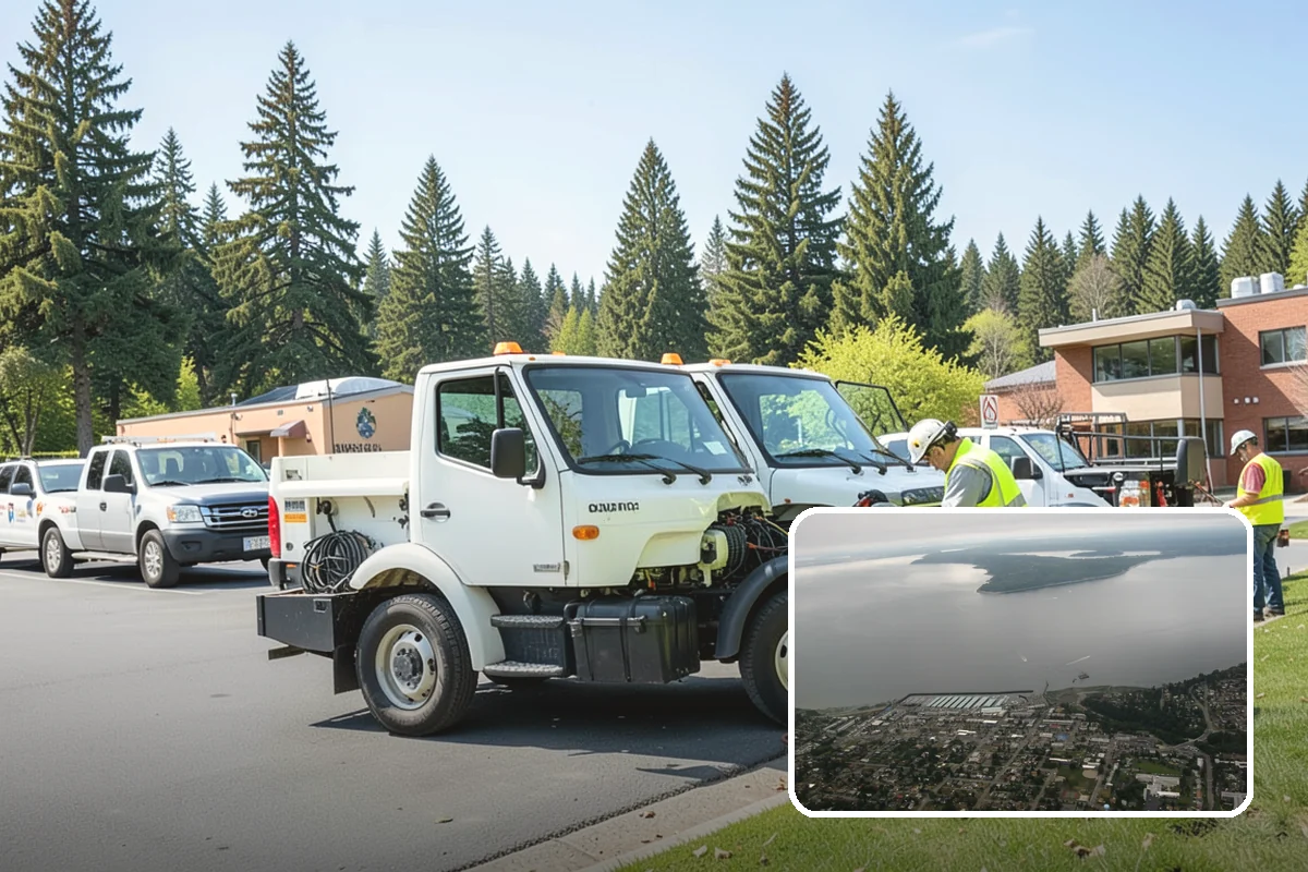 Pavement Marking in Des Moines, King County, WA - Markings compliant with MUTCD and WSDOT standards