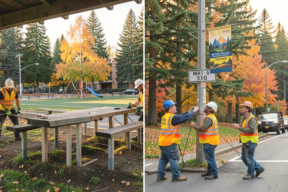 Pavement Marking in Duvall, King County, WA - Verify layout against plans and existing markings