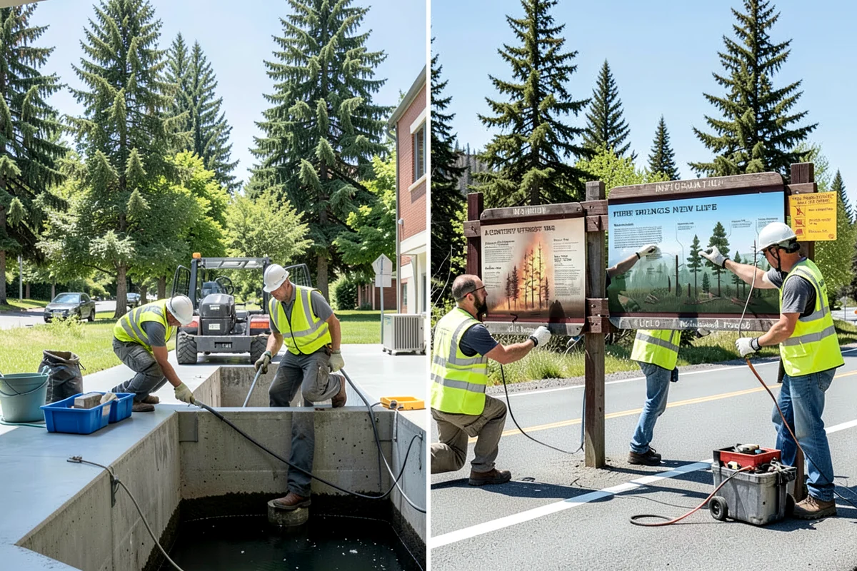 Pavement Marking in Federal Way, King County, WA - Verify layout against plans and existing markings