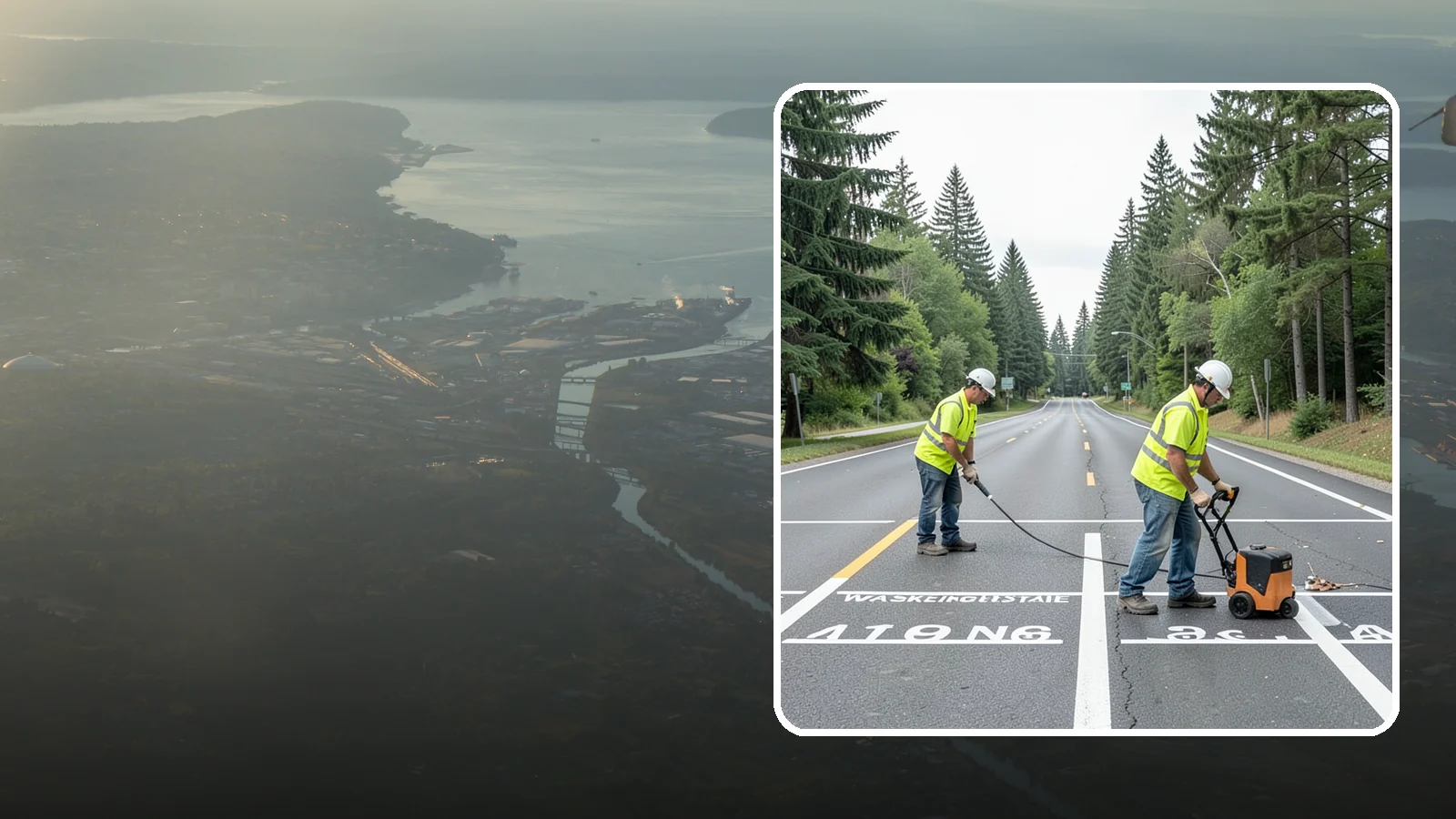 Pavement Marking in Fife, Pierce County, WA - Durable pavement markings restore lane lines, legends, and symbols to MUTCD standards on public roadways.
