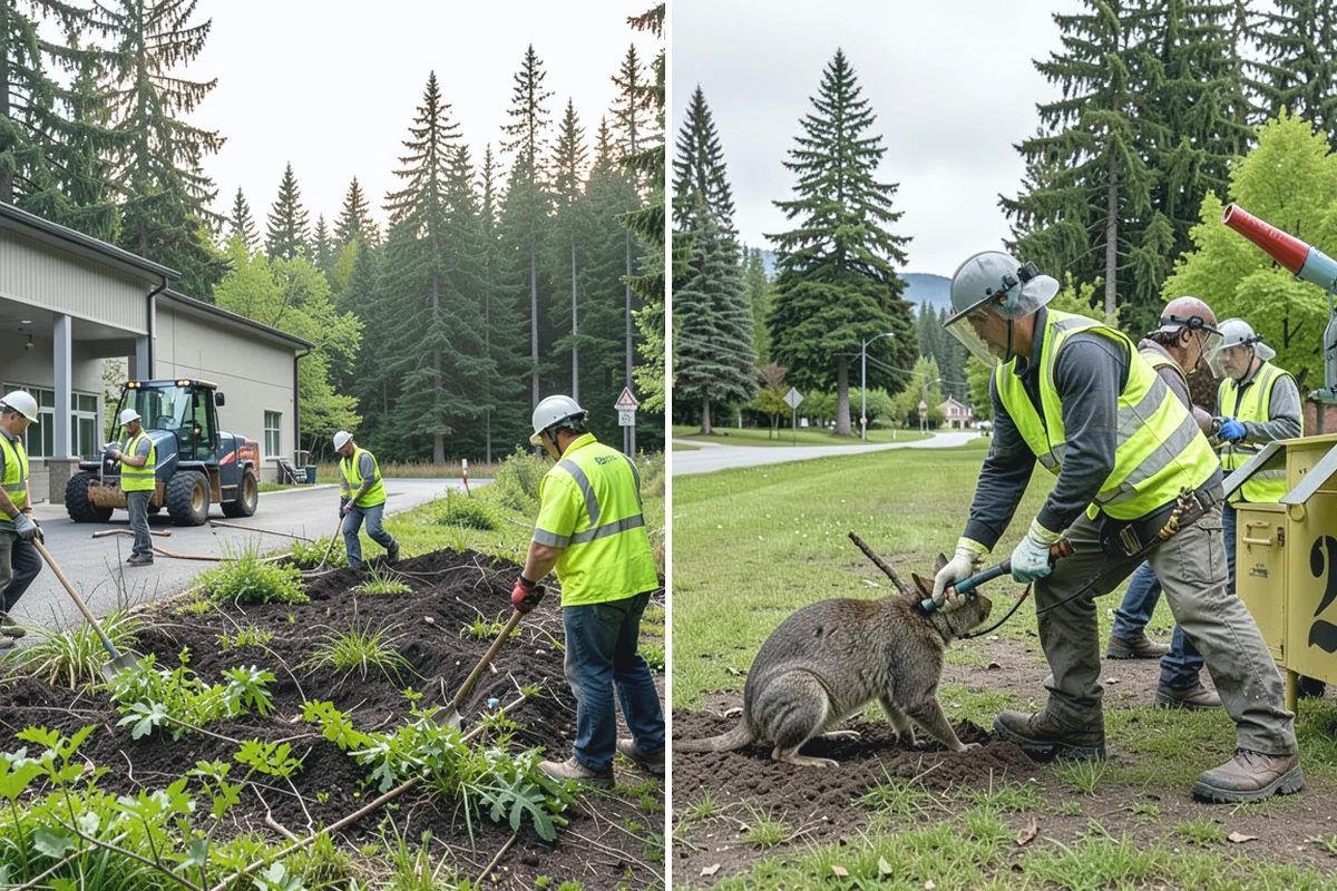 Pavement Marking in Gold Bar, Snohomish County, WA - Verify layout against plans and existing markings