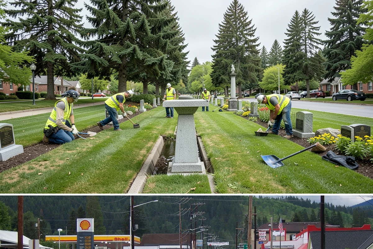 Pavement Marking in Granite Falls, Snohomish County, WA - Application concentrates in the dry summer window when pavement temperatures and moisture levels allow proper bonding.