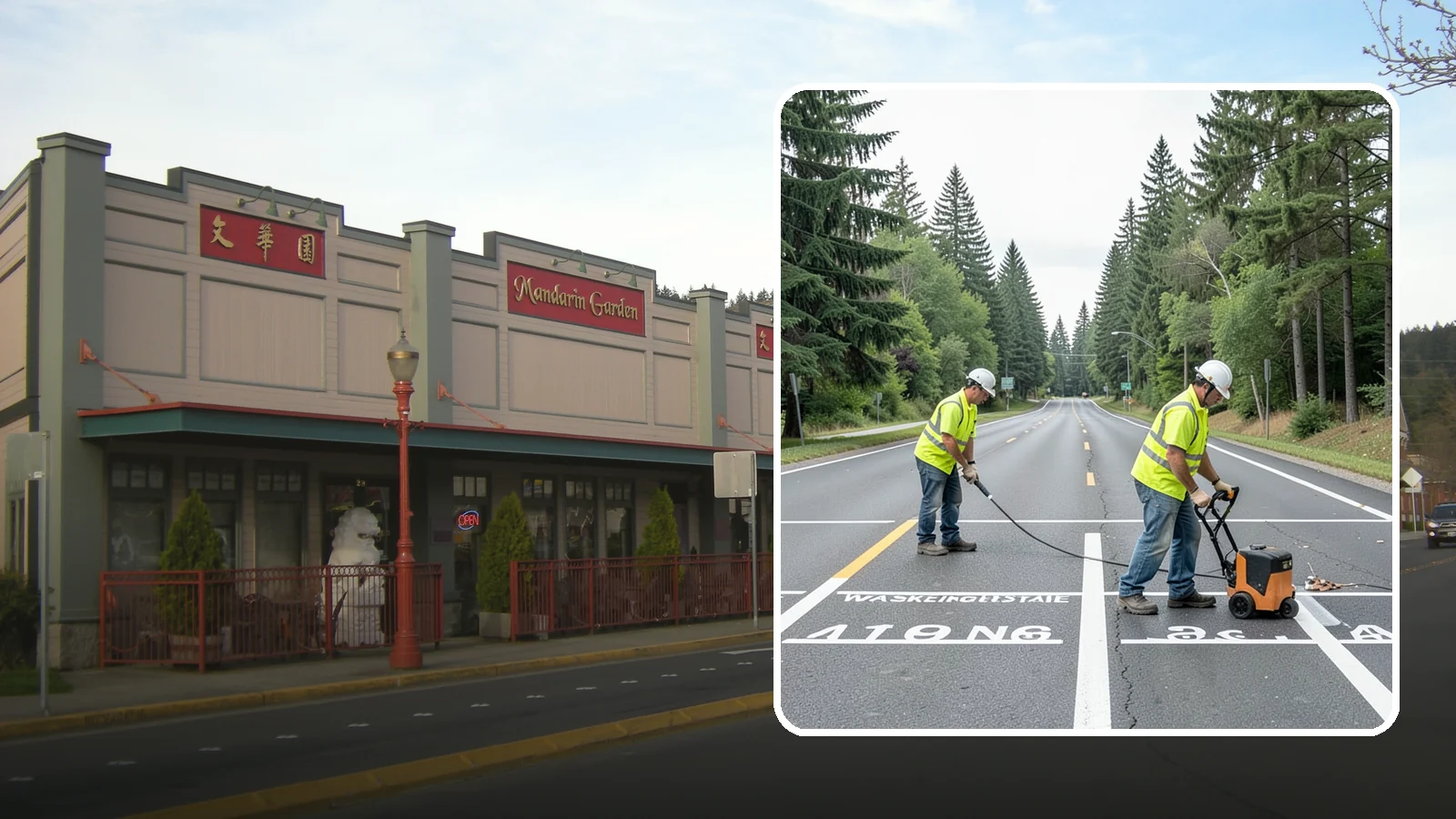 Pavement Marking in Issaquah, King County, WA - Durable pavement markings restore lane lines, legends, and symbols to MUTCD standards on public roadways.