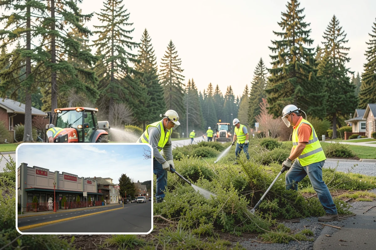 Pavement Marking in Issaquah, King County, WA - Markings compliant with MUTCD and WSDOT standards