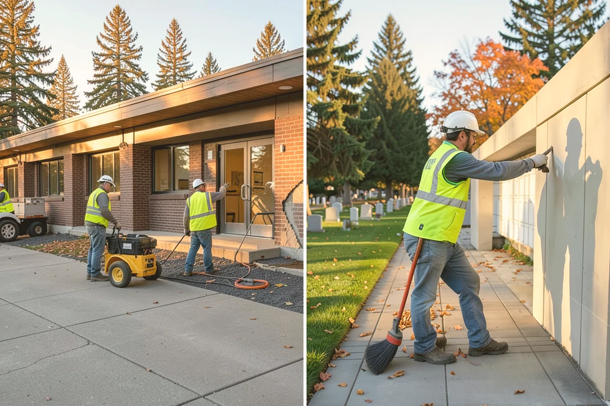 Pavement Marking in Langley, Island County, WA - Verify layout against plans and existing markings