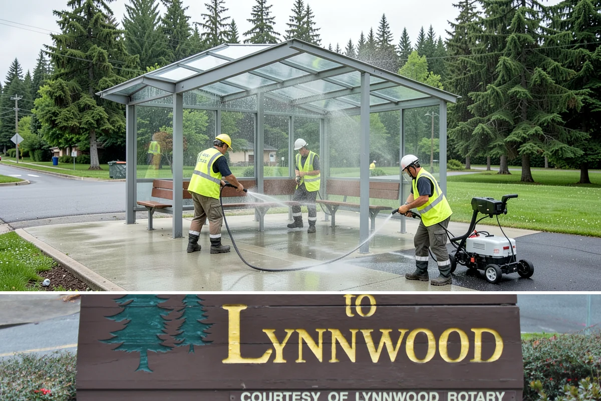Pavement Marking in Lynnwood, Snohomish County, WA - Application concentrates in the dry summer window when pavement temperatures and moisture levels allow proper bonding.