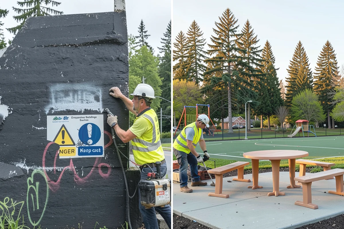 Pavement Marking in Medina, King County, WA - Verify layout against plans and existing markings