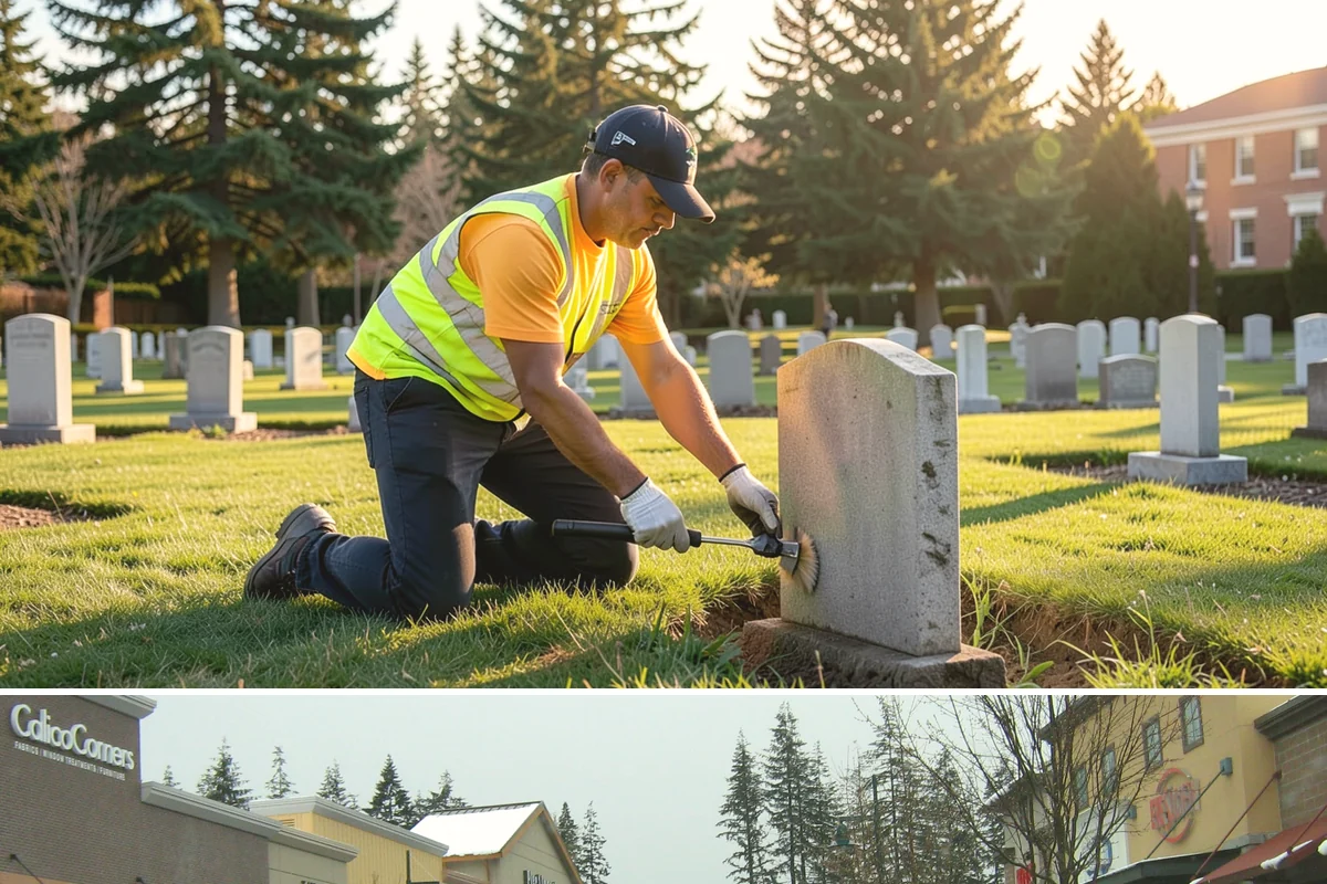 Pavement Marking in Mill Creek, Snohomish County, WA - Application concentrates in the dry summer window when pavement temperatures and moisture levels allow proper bonding.